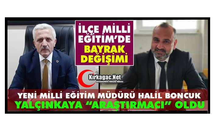 İLÇE MİLLİ EĞİTİM’DE BAYRAK DEĞİŞİMİ