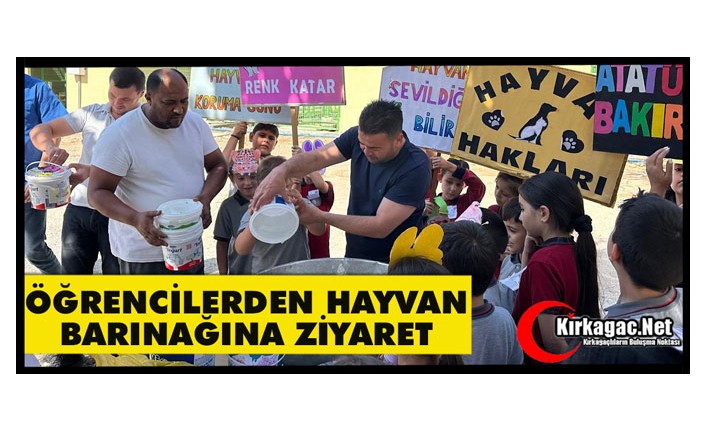 ÖĞRENCİLER HAYVAN BARINAĞINI ZİYARET ETTİ