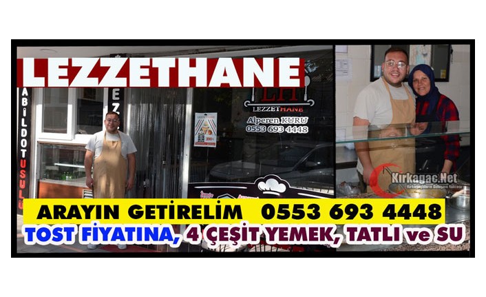 KIRKAĞAÇ LEZZETHANE(KIRKAĞAÇ'TA LOKANTA-4 ÇEŞİT YEMEK)