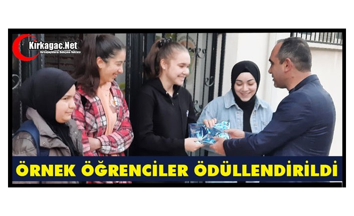 ÖRNEK ÖĞRENCİLER ÖDÜLLENDİRİLDİLER