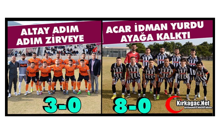 ALTAYSPOR ve ACAR İDMAN DEPLASMANDA FARKLI GALİP