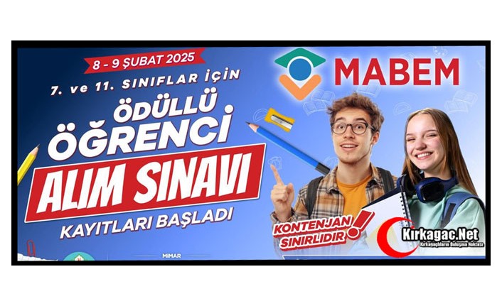 MABEM'DE Ödüllü Öğrenci Alım Sınavı Kayıtları Başladı.