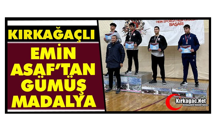 KIRKAĞAÇLI EMİN ASAF’TAN GÜMÜŞ MADALYA