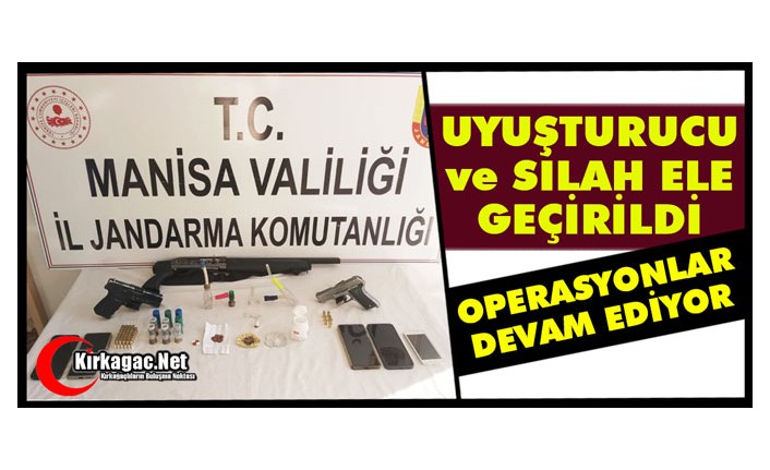 UYUŞTURUCU ve SİLAH ELE GEÇİRİLDİ