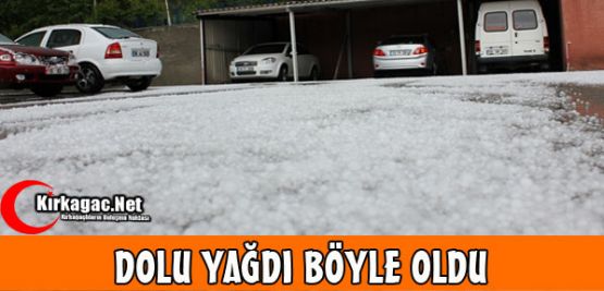 Dolu Yağdı Böyle Oldu