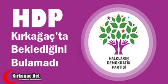 HDP KIRKAĞAÇ’TA BEKLEDİĞİNİ BULAMADI