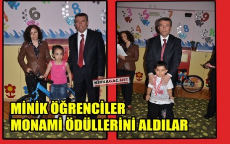 MİNİK ÖĞRENCİLERİN ÖDÜL SEVİNCİ