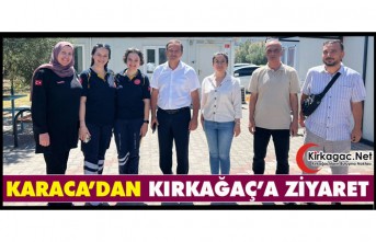 İL SAĞLIK MÜDÜRÜ KARACA "KIRKAĞAÇ’TA"...