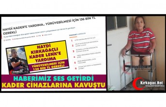 HABERİMİZ SES GETİRDİ “KADER CİHAZLARINA KAVUŞTU”