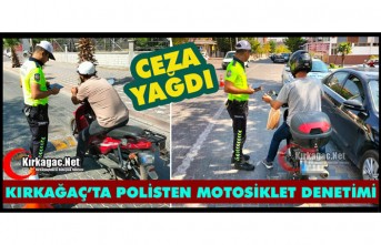 KIRKAĞAÇ’TA POLİSTEN MOTOSİKLET DENETİMİ