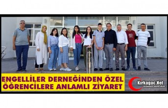 ENGELLİLER DERNEĞİNDEN “ÖZEL ÖĞRENCİLERE”...