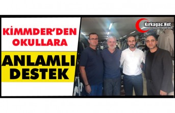 KİMMDER’DEN OKULLARA ANLAMLI DESTEK