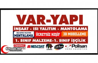 KIRKAĞAÇ VAR-YAPI İNŞAAT-ISI YALITIM-MANTOLAMA(SOMA-AKHİSAR-MANİSA-GAZİEMİR-BALIKESİR)