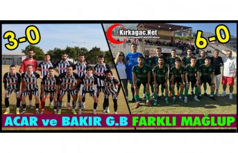 ACAR ve BAKIR G.B FARKLI MAĞLUP