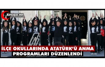 İLÇE OKULLARINDA ATATÜRK’Ü AMA PROGRAMLARI DÜZENLENDİ