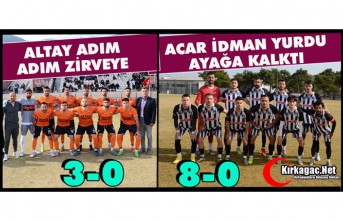 ALTAYSPOR ve ACAR İDMAN DEPLASMANDA FARKLI GALİP