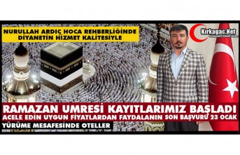 DİYANET’İN “RAMAZAN UMRESİ” KAYITLARI BAŞLADI