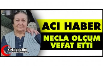 ACI HABER…NECLA OLÇUM VEFAT ETTİ