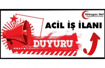 ACİL İŞ İLANI...HEMEN ARAYIN...