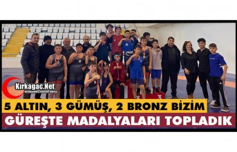 GÜREŞTE MADALYALARI KIRKAĞAÇLI SPORCULAR TOPLADI