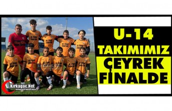 U-14 TAKIMIMIZ ÇEYREK FİNALDE 2-1