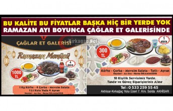 YOK BÖYLE KAMPANYA...Çağlar Et Galerisi - Ramazan...