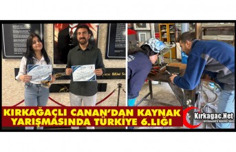 KIRKAĞAÇLI CANAN’DAN KAYNAK YARIŞMASINDA TÜRKİYE 6. LIĞI
